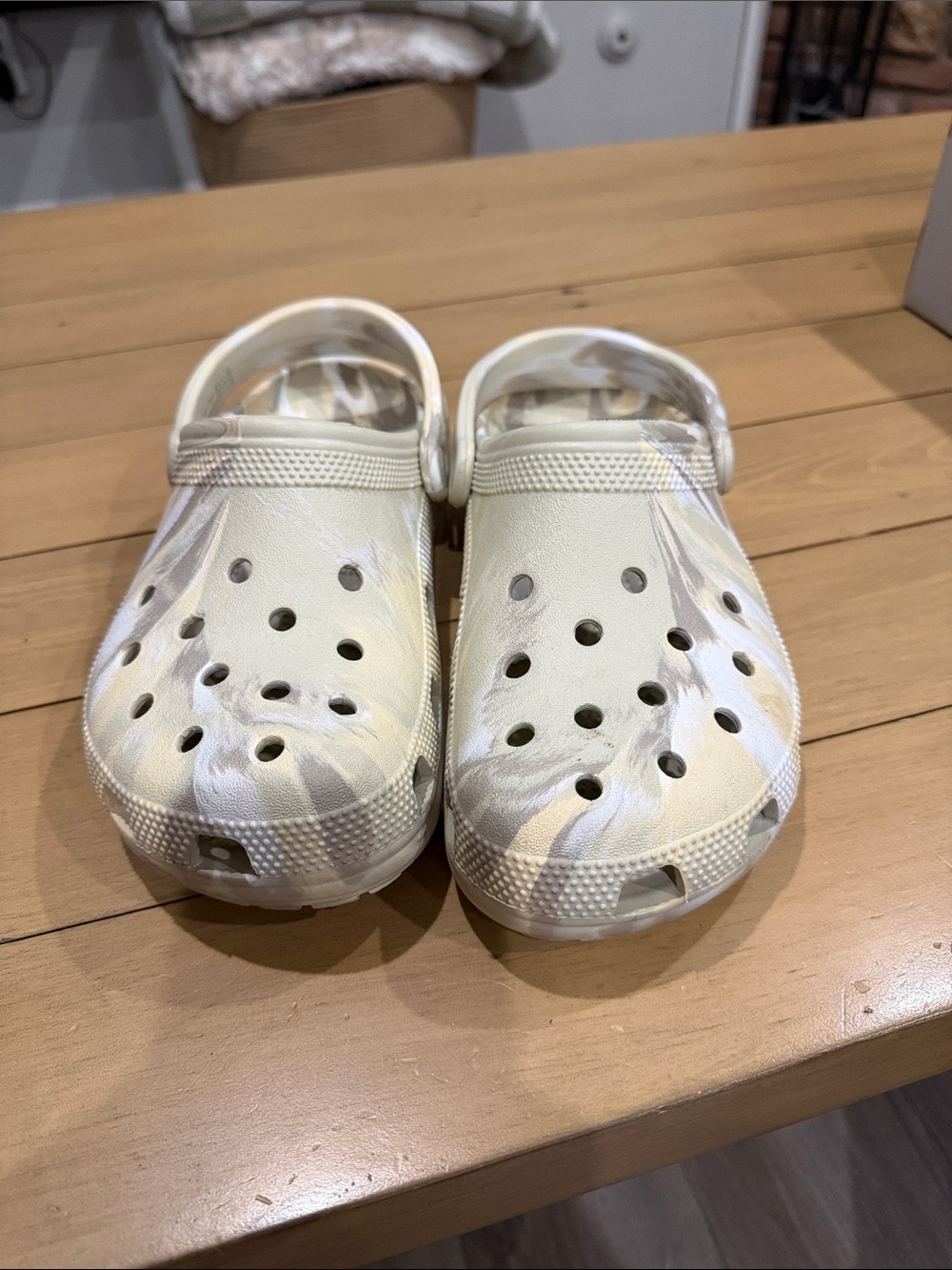 Adult Cream Marble CROCS
